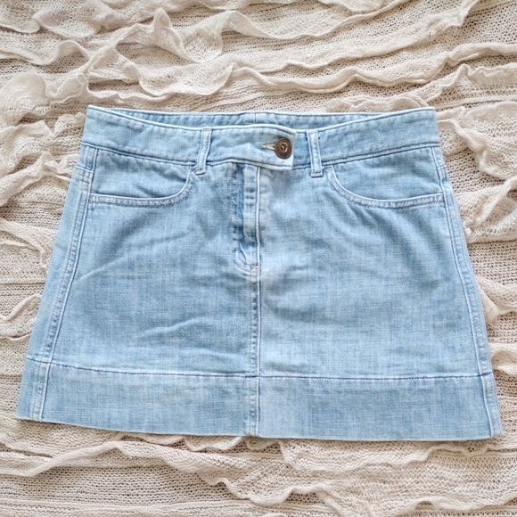 Theory Dresses & Skirts - Theory denim mini-skirt